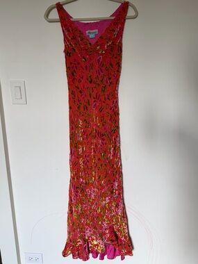 Monsoon Pink Floral Slip Maxi Dress